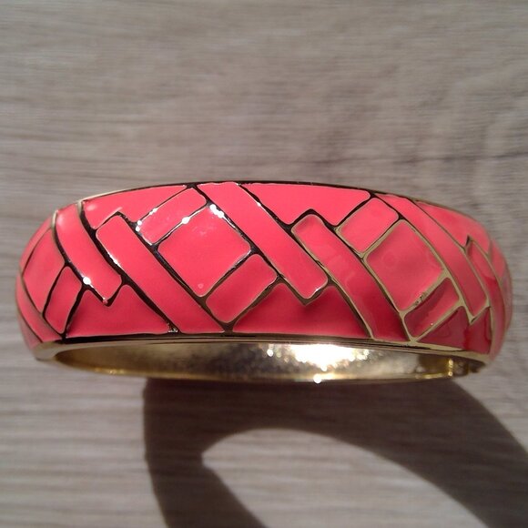Barbie Pink Enamel Cuff - Picture 1 of 3